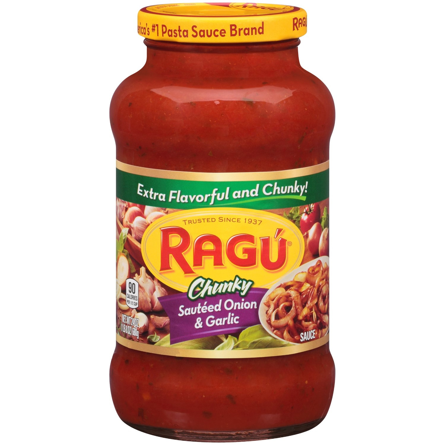 Ragu Pizza Sauce
 Ragu Robust Sauteed ion And Garlic Past Sauce 24 Oz