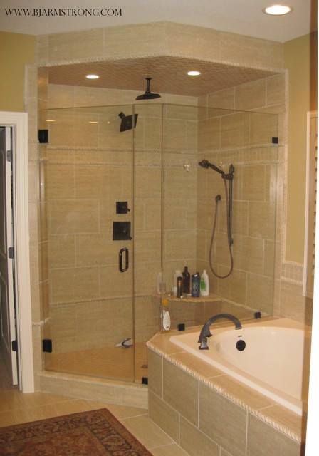 Rain Shower Bathroom
 Custom Rain Shower Traditional Bathroom chicago by
