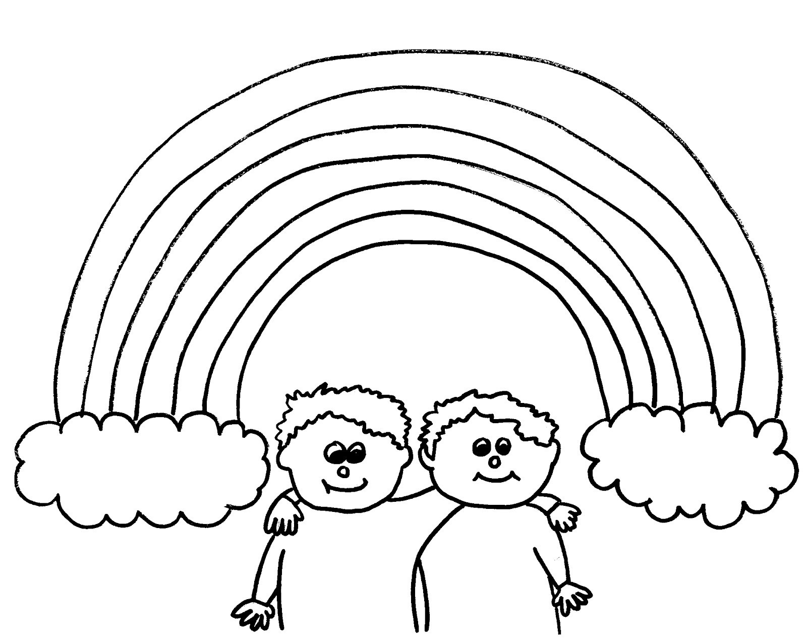 Rainbow Coloring Pages Printable
 Free Printable Rainbow Coloring Pages For Kids