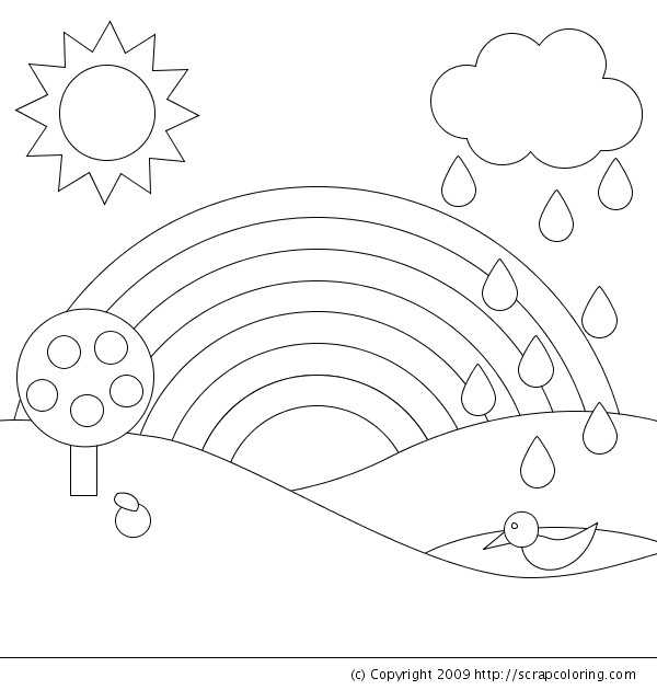 Rainbow Coloring Pages Printable
 Coloring Pages for Kids Rainbow Coloring Pages