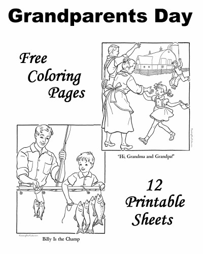 Raising Our Kids.Com Coloring Pages
 Grandparents Day Clip Art Coloring Pages – Cliparts
