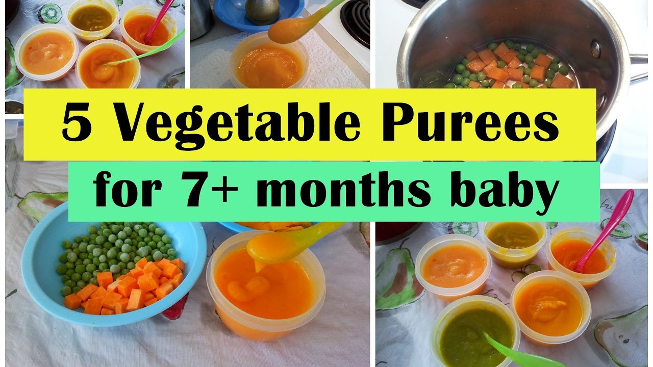 Recipes For 9 Month Old Baby
 5 Ve able Purees for 7 months baby Stage 2 Homemade