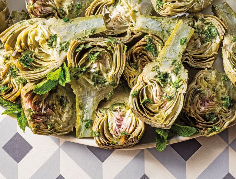 Recipes For Baby Artichokes
 Baby Artichokes with Herb Dressing