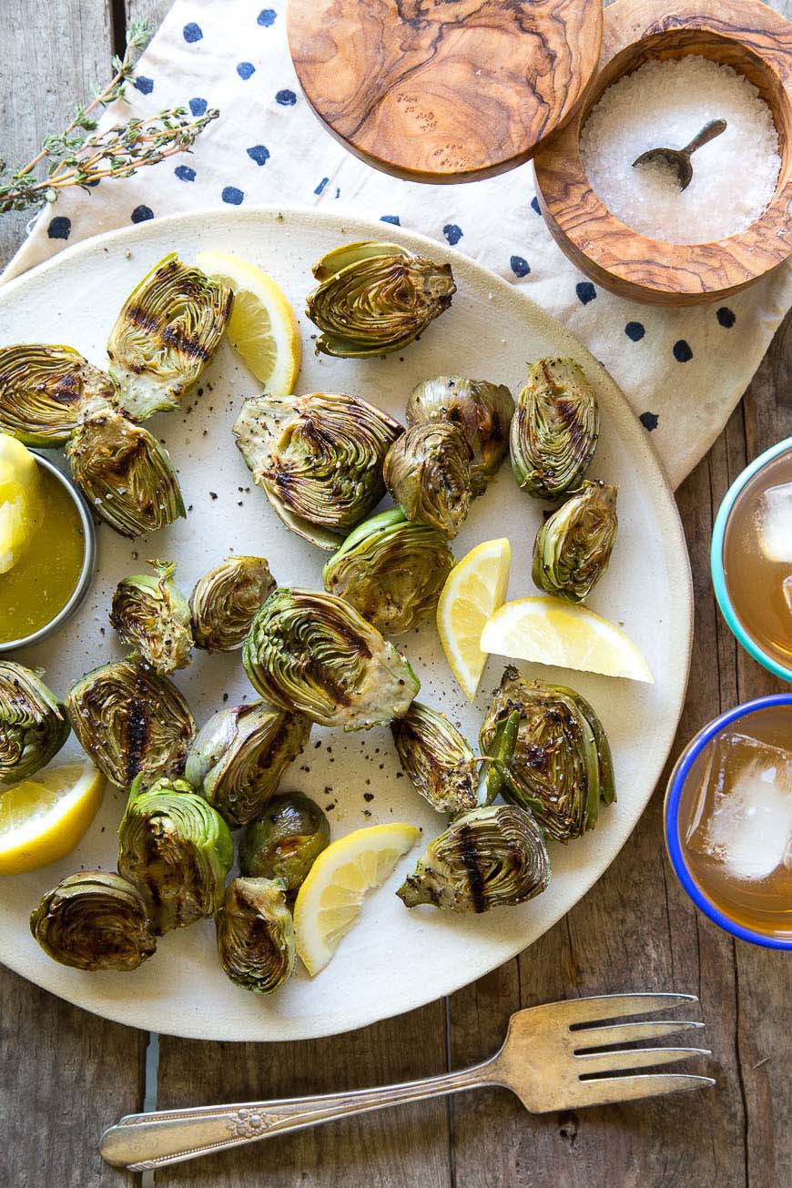 Recipes For Baby Artichokes
 Grilled Baby Artichokes What s Gaby Cooking