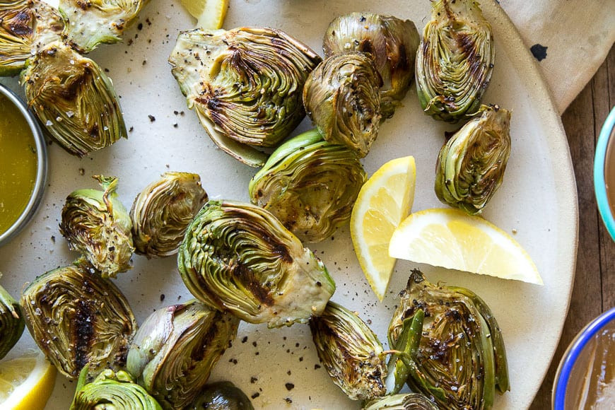 Recipes For Baby Artichokes
 Grilled Baby Artichokes What s Gaby Cooking