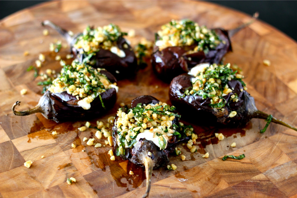 Recipes For Baby Eggplants
 Grilled Baby Eggplant with Mozzarella and Pine Nut Gremolata
