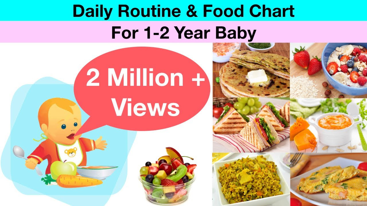 Recipes For One Year Old Baby
 Daily Routine & Food Chart for 1 2 year old baby Hindi