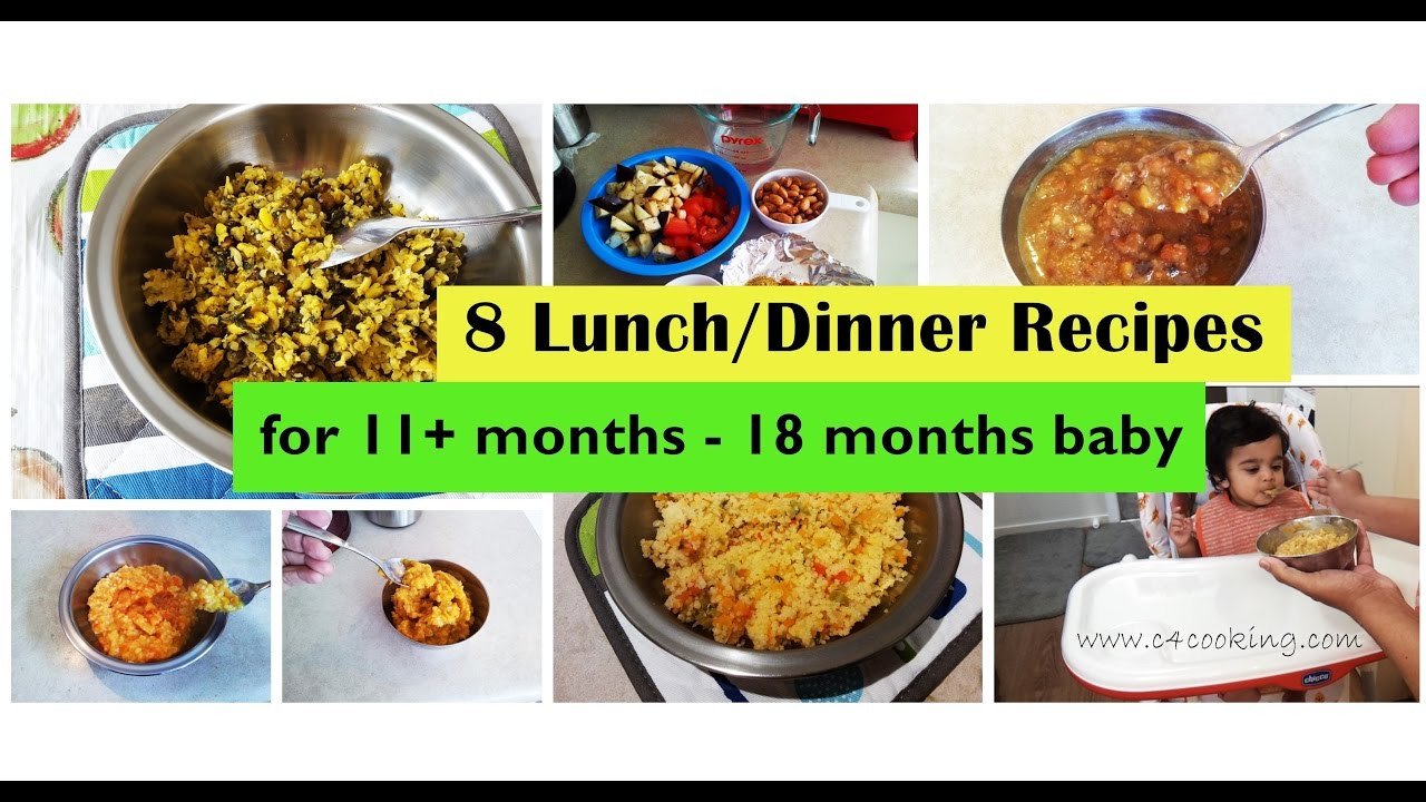 Recipes For One Year Old Baby
 8 Lunch Dinner recipes for 11 months 18 months Baby