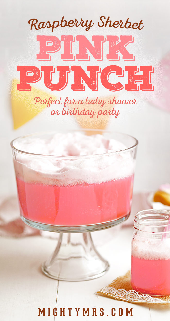 Recipes For Pink Punch For Baby Shower
 Frothy Pink Party Punch