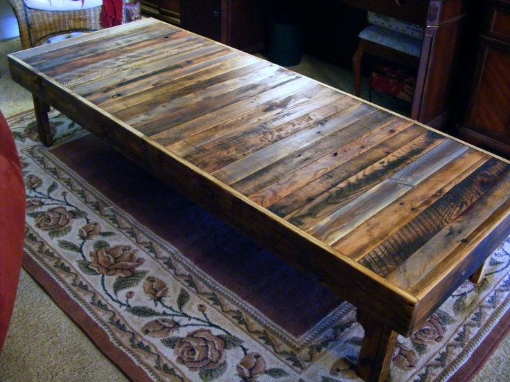 Reclaimed Wood Coffee Table DIY
 diy wood pallet projects