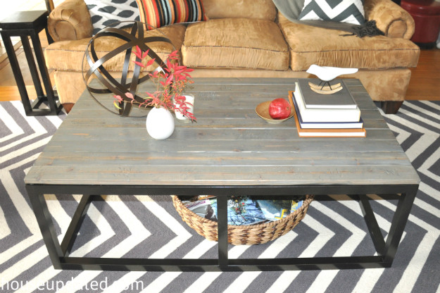 Reclaimed Wood Coffee Table DIY
 How to Build a DIY Industrial Coffee Table for ly $75 24