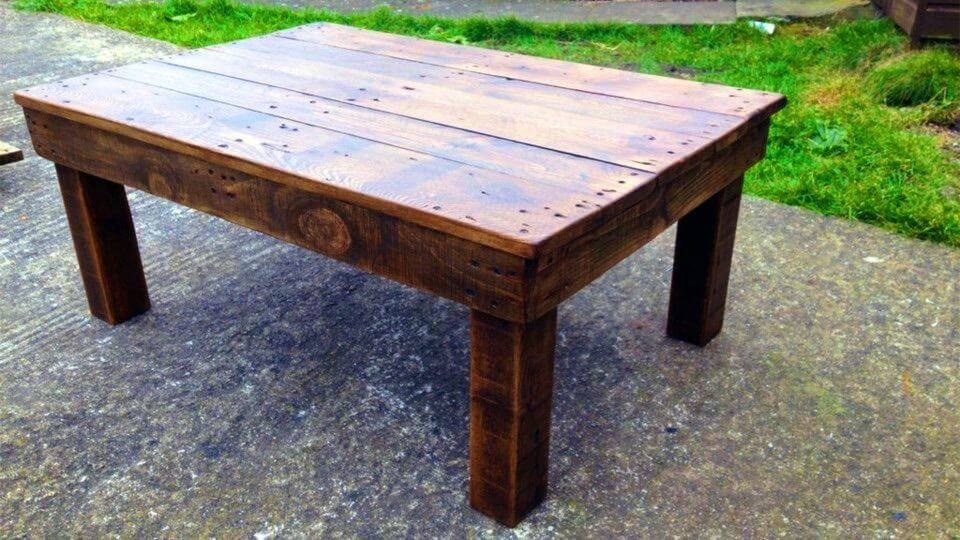 Reclaimed Wood Coffee Table DIY
 38 Adorable Pallet Coffee Table Plans & Ideas ⋆ DIY Crafts