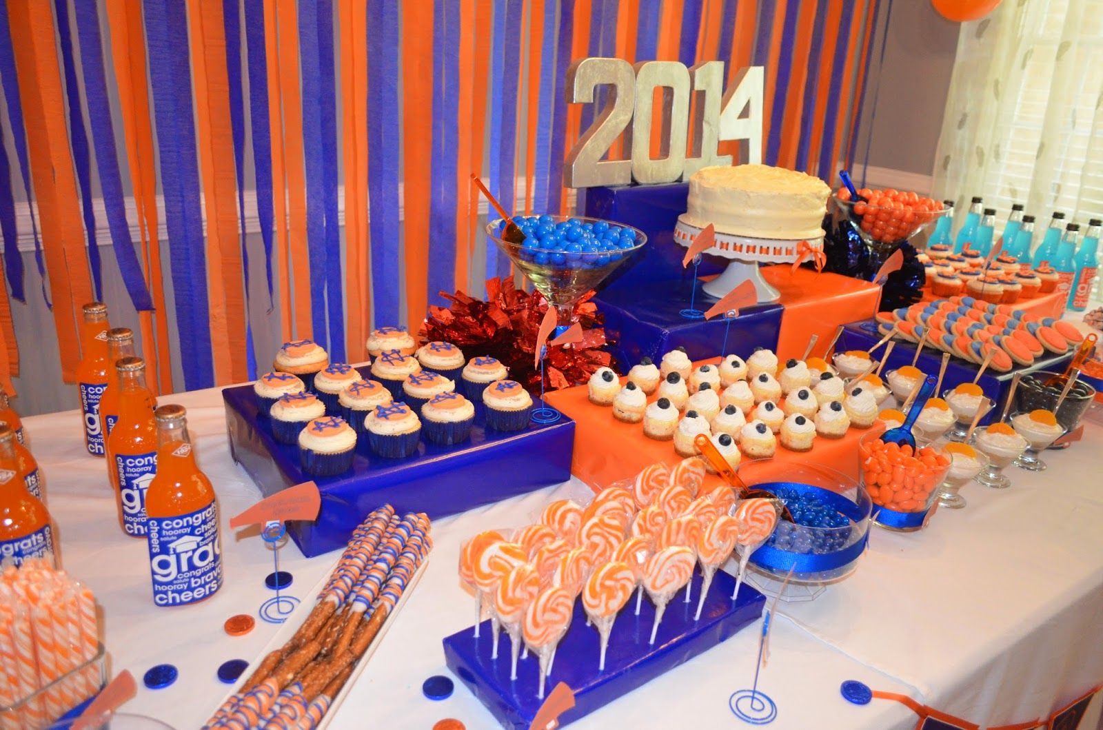 Red And Blue Graduation Party Ideas
 Cakegirl s Kitchen Blue and Orange Graduation Party