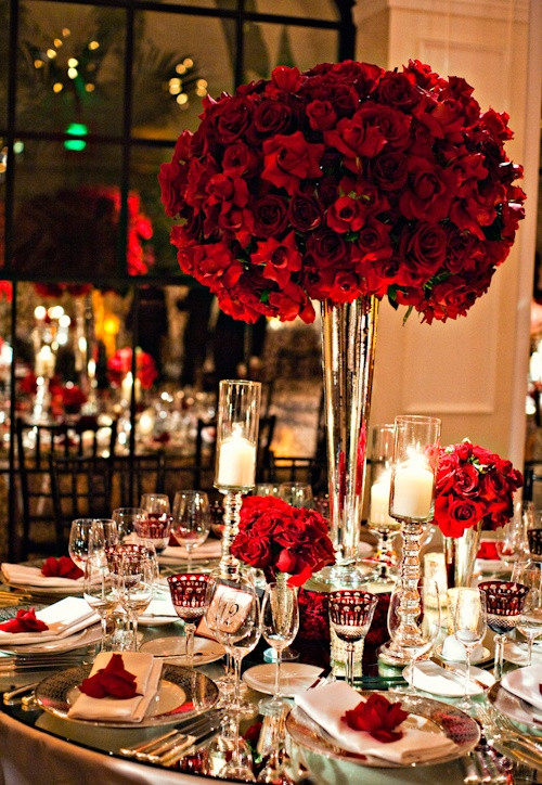 Red And Gold Wedding Theme
 Your Elegant Wedding Flower Red Roses Arabia Weddings