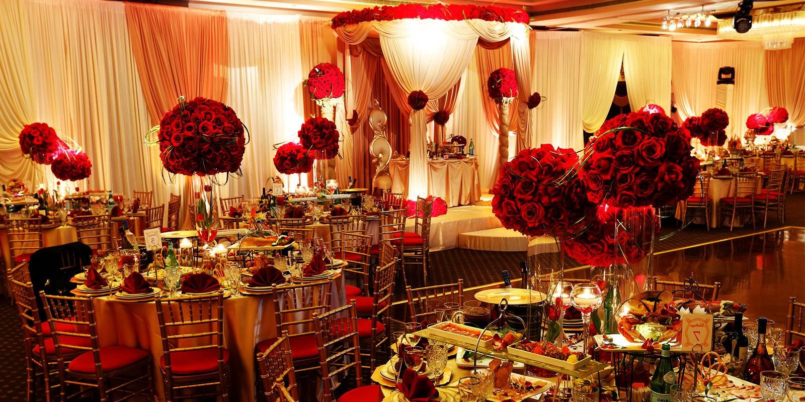 Red And Gold Wedding Theme
 Services