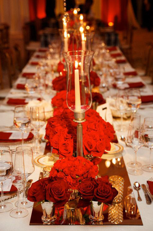 Red And Gold Wedding Theme
 Trending Red White and Gold Wedding Theme Ideas for 2016