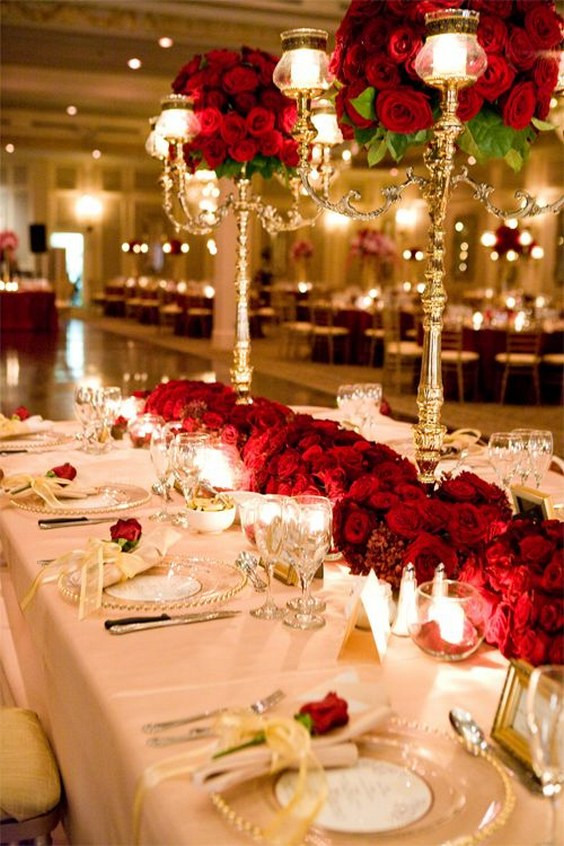 Red And Gold Wedding Theme
 40 Fall Red Wedding Ideas We Actually Like
