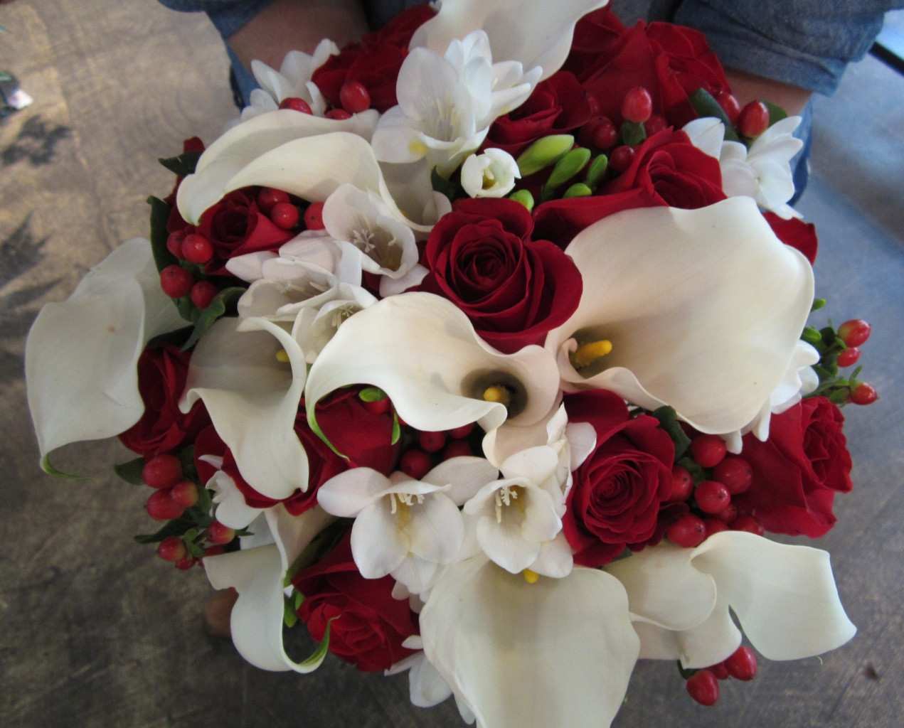 Red And White Wedding Flowers
 Sammy’s Flowers September 2012