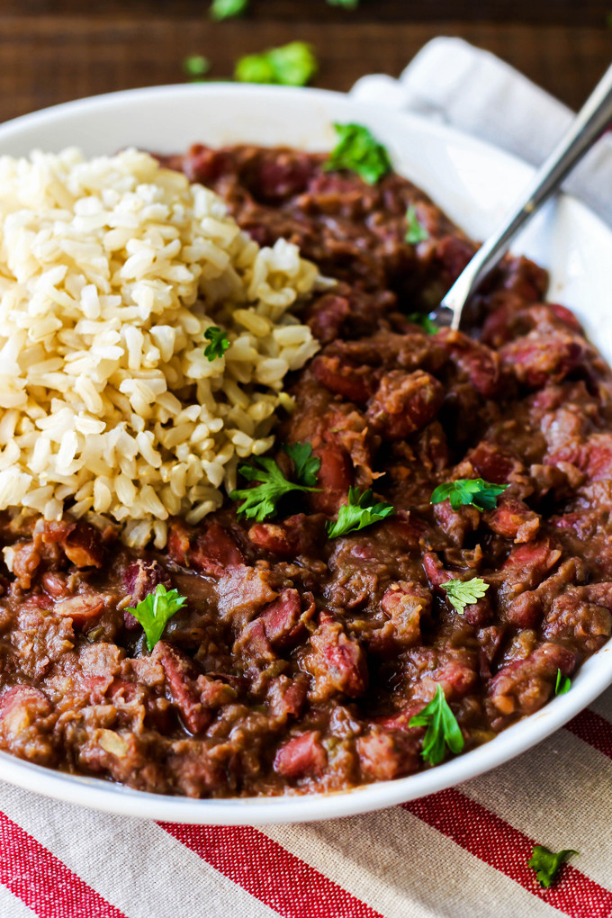 Red Beans And Rice Recipe Vegan
 Cajun Style Vegan Red Beans and Rice – Emilie Eats
