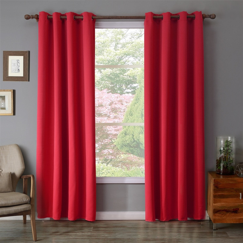 black and red bedroom curtains