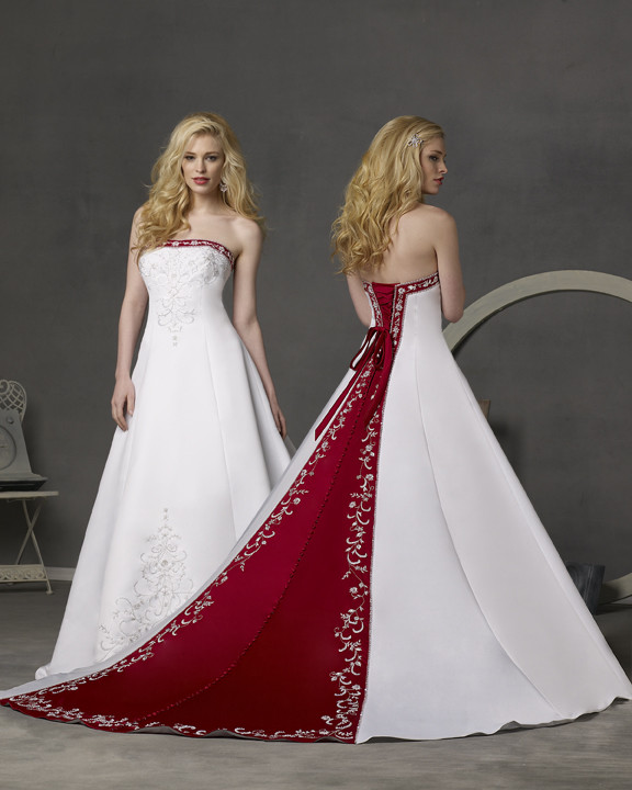 Red Dresses For Wedding
 A Wedding Addict Timeless red and white wedding dresses