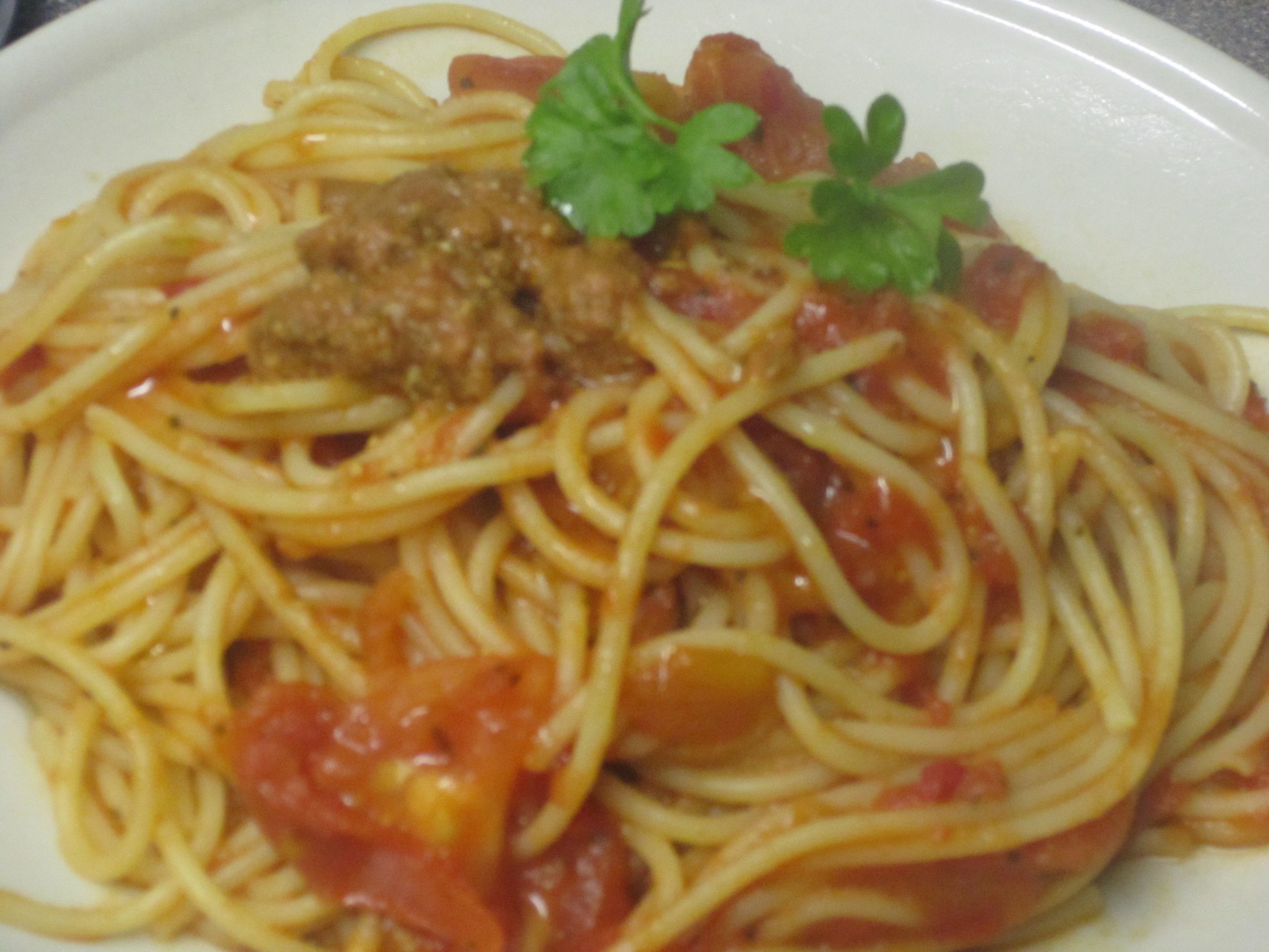 Red Pesto Sauce
 Spaghetti with Red Pesto Sauce