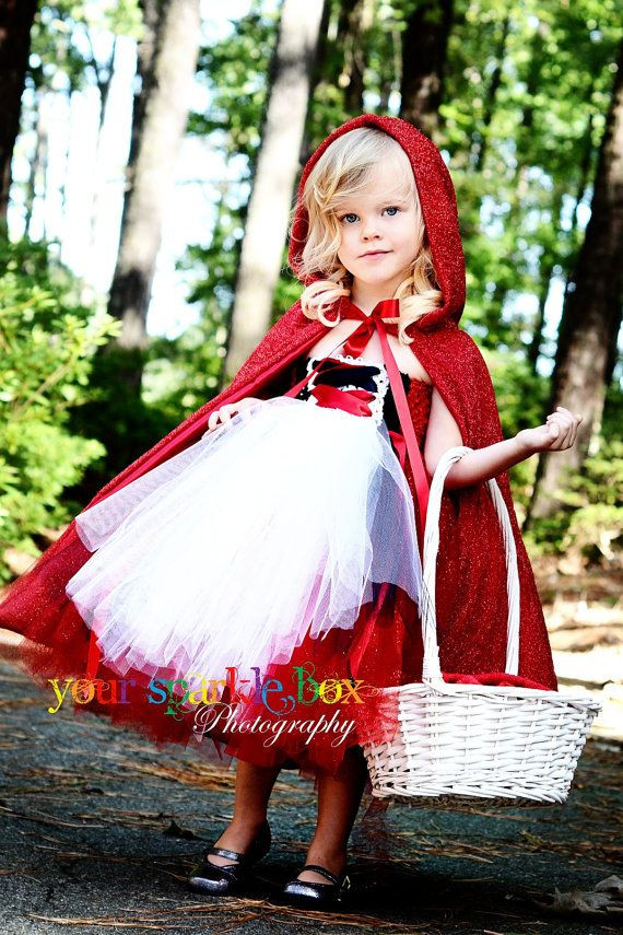 Red Riding Hood Costume DIY
 Little Red Riding Hood tutu dress and cape halloween