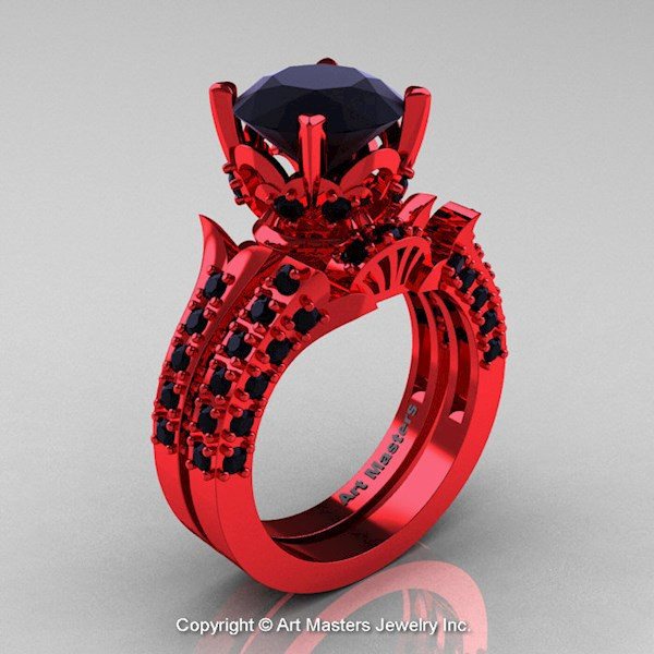Red Wedding Rings
 21 Alternative Wedding Rings