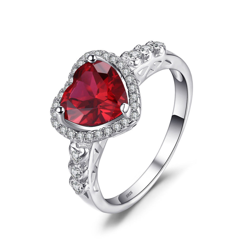 Red Wedding Rings
 JewelryPalace3ct Pigeon Blood Red Ruby Engagement Ring 925
