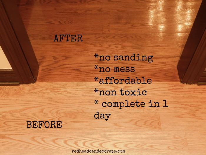 Refinishing Hardwood Floors Without Sanding DIY
 No Sanding Non Toxic Wood Floor Refinishing