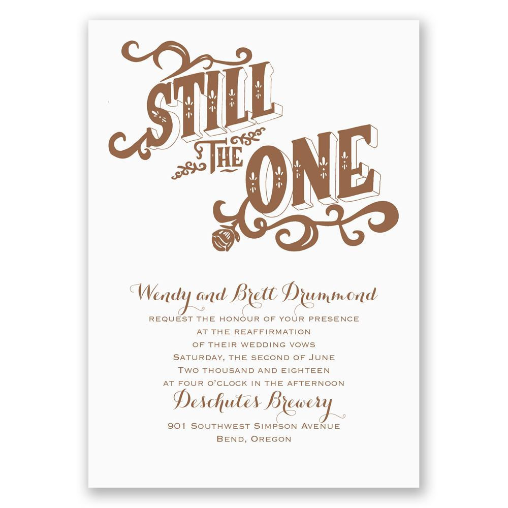 Renewing Your Wedding Vows
 Still the e Vow Renewal Invitation