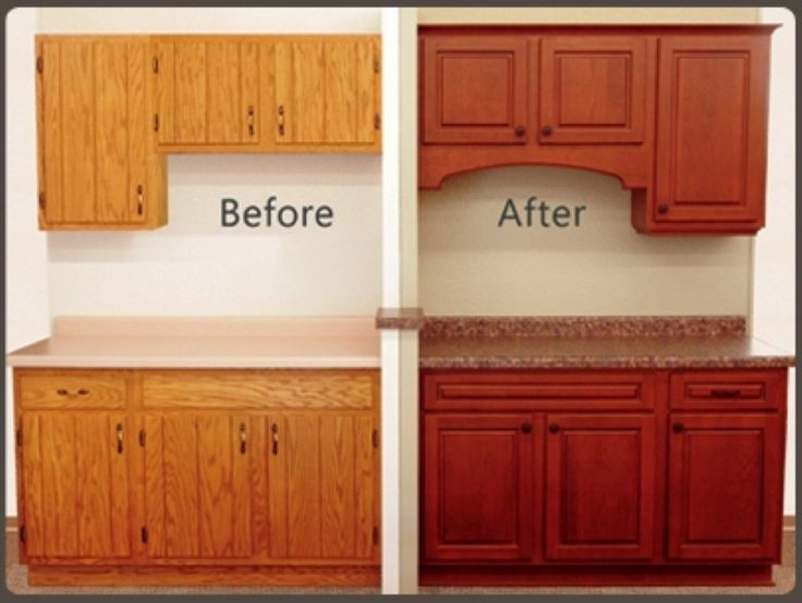 Resurfacing Kitchen Cabinet Doors
 Cabinet Refacing Before And After