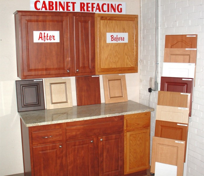 Resurfacing Kitchen Cabinet Doors
 Kitchen Smart Design From Home Depot Cabinet Refacing