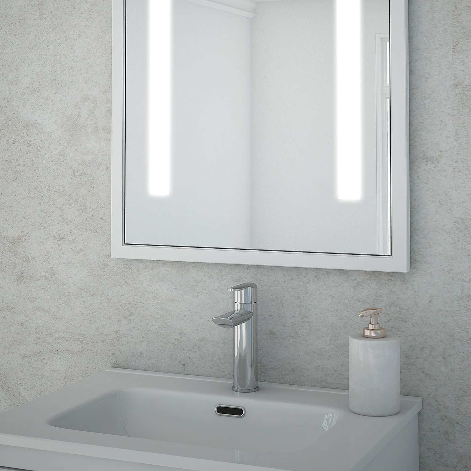 Retro Bathroom Mirror
 Baden Haus Retro LED Bathroom Mirror TOTO Touch of Modern