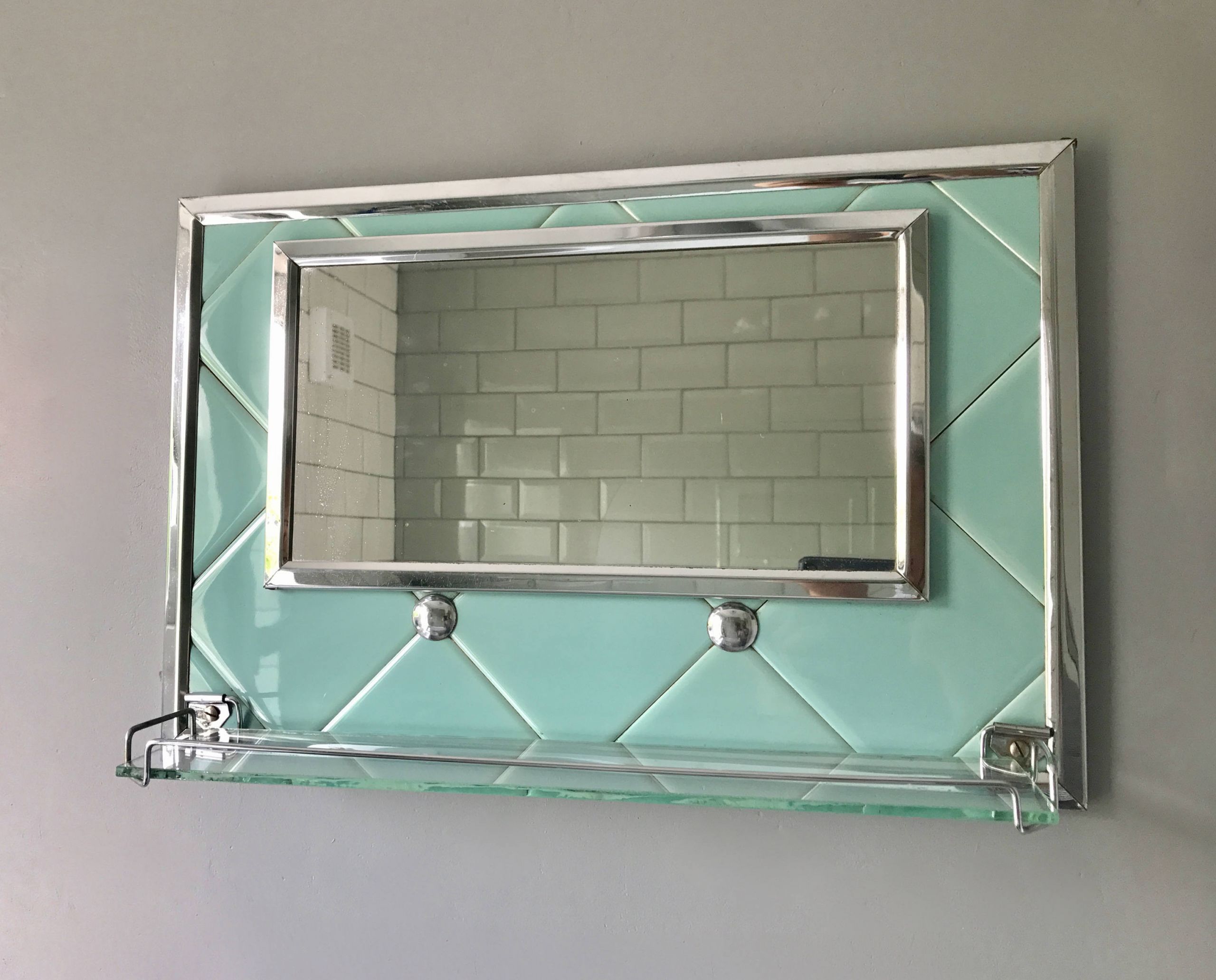 Retro Bathroom Mirror
 Retro Bathroom Mirror Retro Bathroom Mirror With Shelf