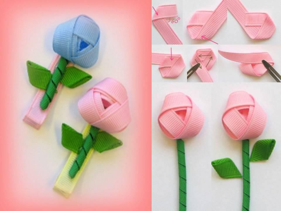 Ribbon Craft Ideas For Adults
 DIY Rosebud Ribbon Hairclip DIY Projects