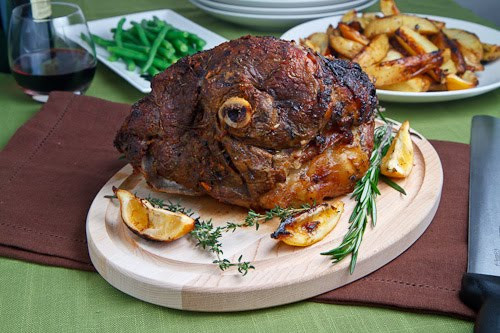 Roasted Leg Of Lamb With Potatoes
 Greek Style Roast Leg of Lamb with Lemon Roasted Potatoes