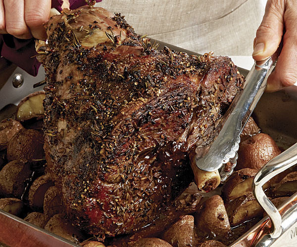 Roasted Leg Of Lamb With Potatoes
 May 7th is National Roast Leg of Lamb Day