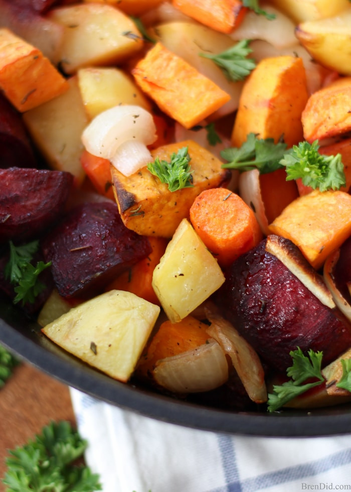 Roasted Root Vegetables Recipe
 Oven Roasted Root Ve ables Bren Did