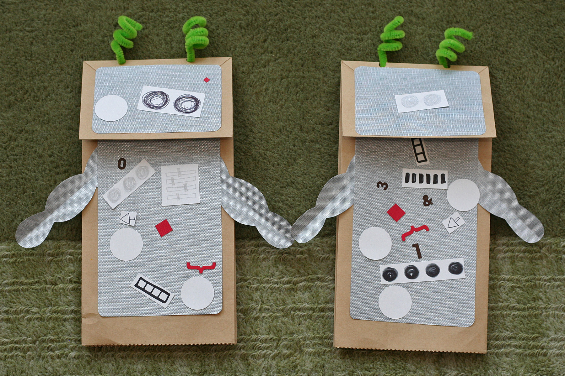 Robot Crafts For Kids
 Daily Art Robot Puppets