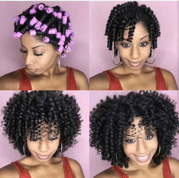 Roller Set Hairstyles For Medium Length Hair
 Perm Rods on Natural Hair