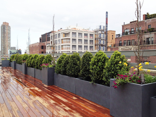 Rooftop Terrace Landscape
 UES Rooftop Terrace Roof Garden Deck Container Plants