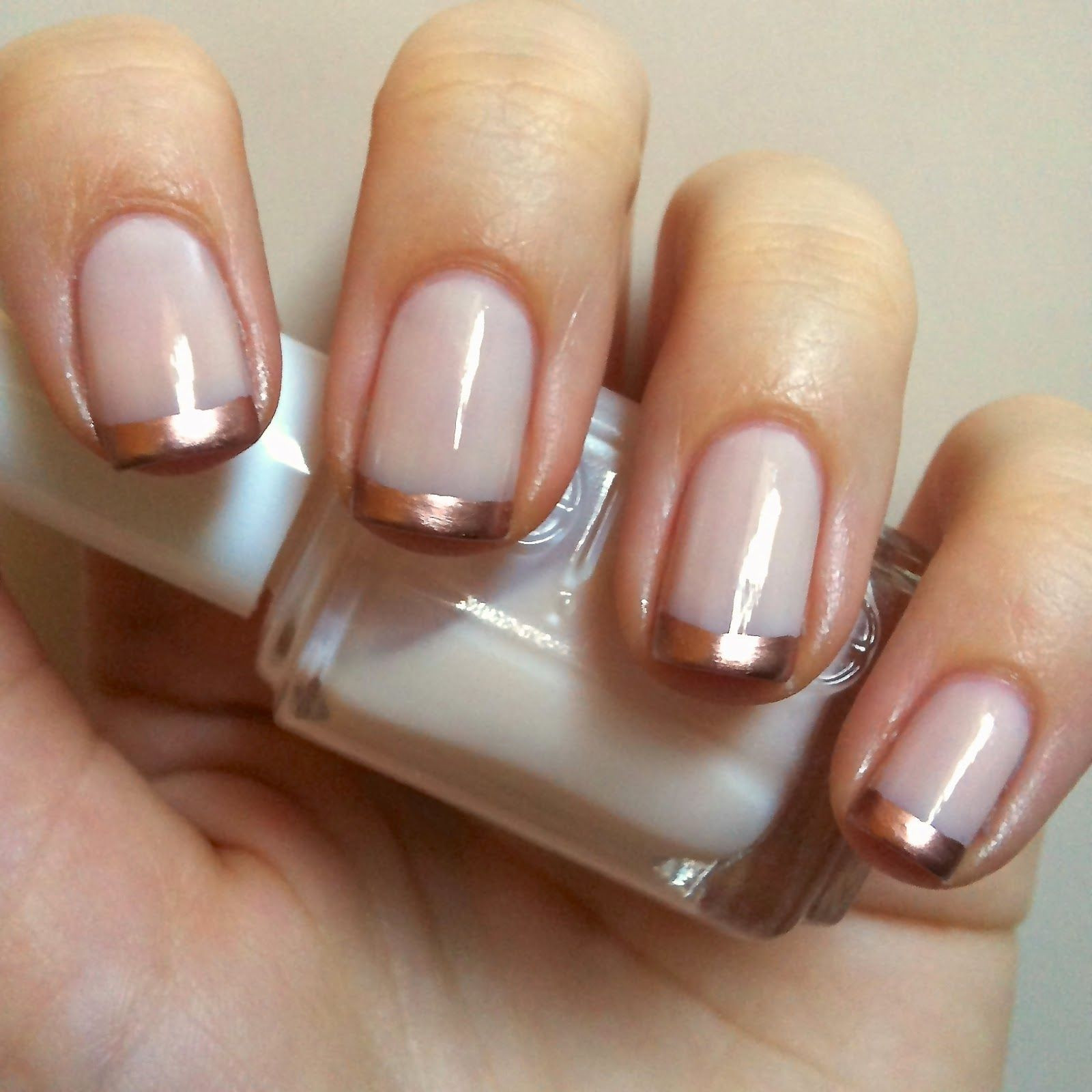 Rose Gold Nail Art
 Nails Always Polished Rose Gold French Manicure