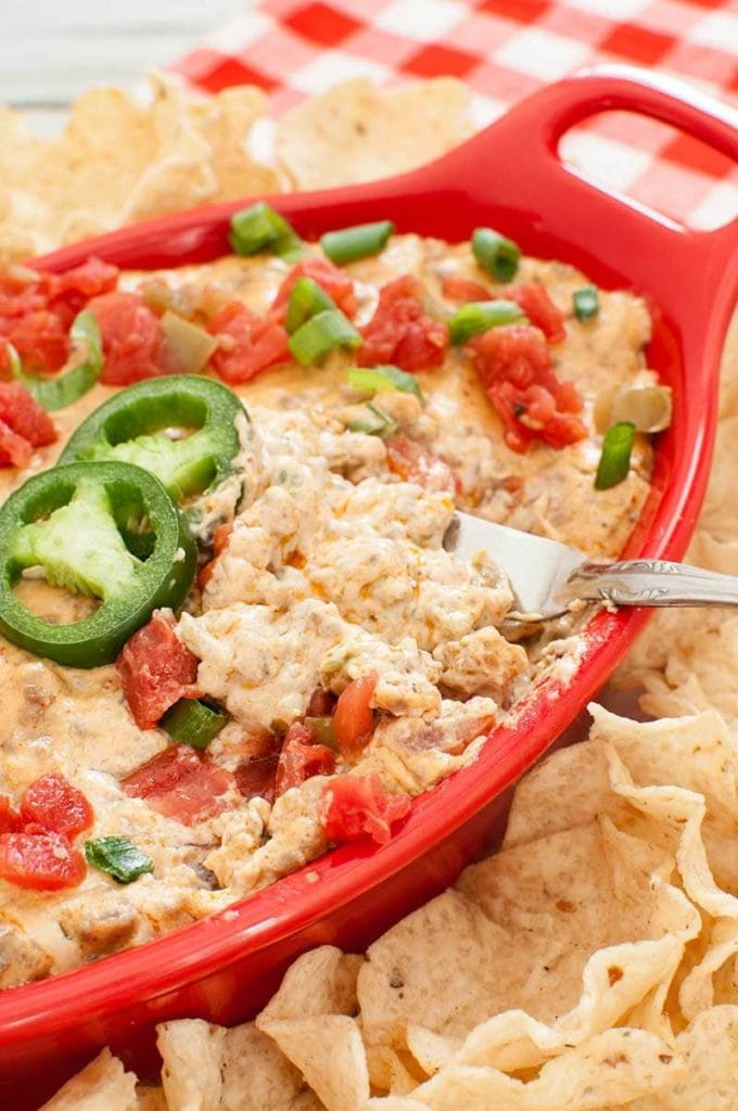 Rotel Dip With Ground Beef And Cream Cheese
 Crock Pot Rotel Dip with Ground Beef and Cheese Dip