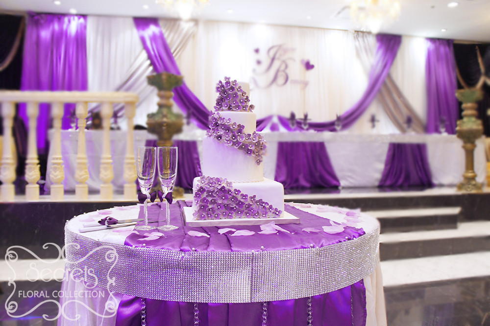 Royal Wedding Theme
 White Purple Wedding Theme