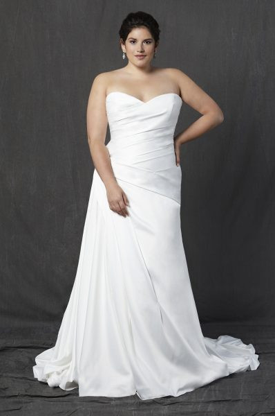 Ruched Wedding Gowns
 Strapless Sweetheart Ruched A line Wedding Dress