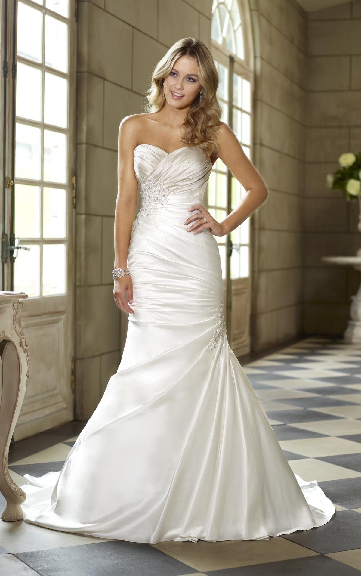 Ruched Wedding Gowns
 Wedding dress with side ruching WEDDING DRESSES