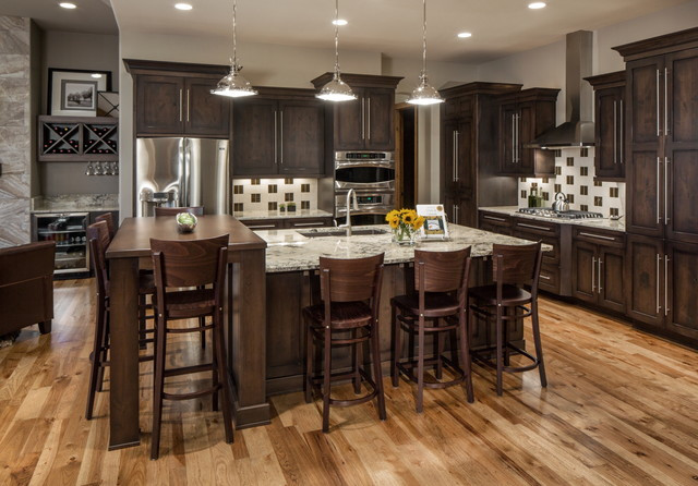 Rustic Chic Kitchen
 Rustic Chic Lakehouse Transitional Kitchen omaha
