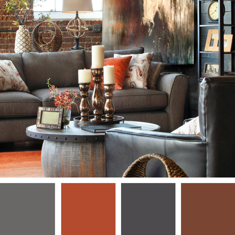Rustic Colors For Living Room
 Color Theory Mushroom for the Home The Front Door By