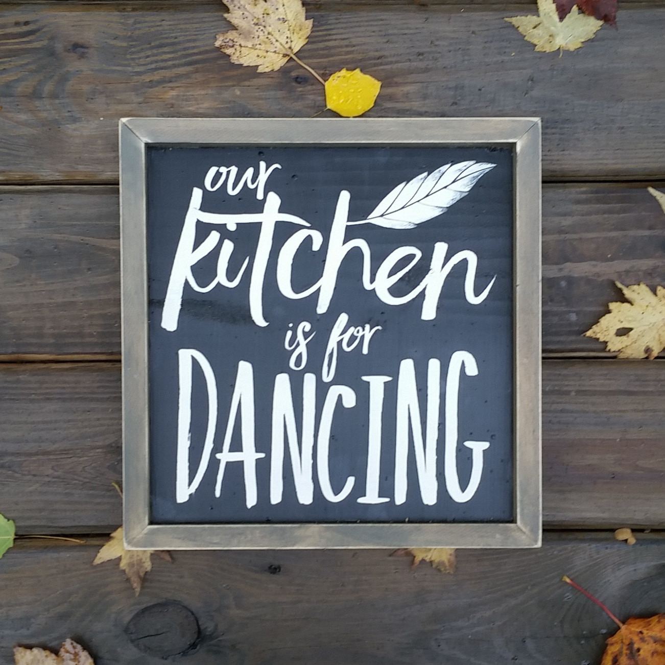 Rustic Kitchen Signs
 Our kitchen is for dancing Rustic wood sign Kitchen Décor